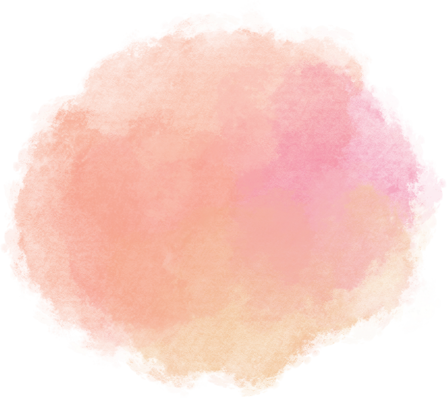 Peach watercolor stain paint background splash texture